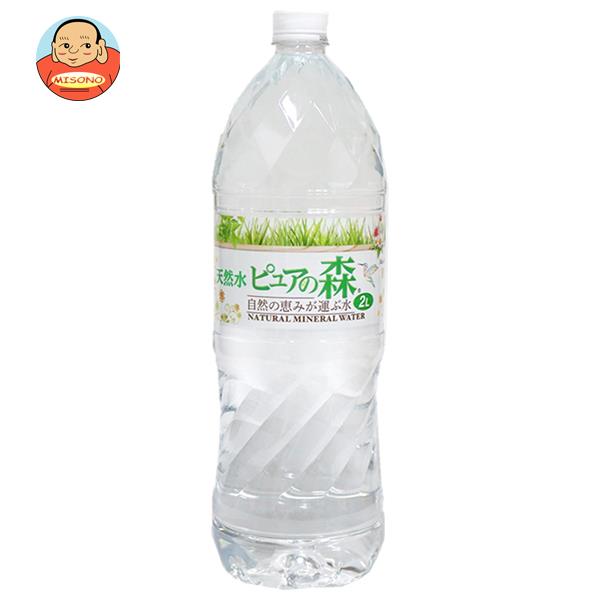 天然水 ピュアの森 2Lペットボトル×6本入｜ 送料無料 天然水 ミネラルウォーター 水 PET 鉱水