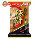 アマノフーズ フリーズドライ いつものおみそ汁贅沢 豚汁 10食×6箱入×(2ケース)｜ 送料無料 一般食品 インスタント食品 味噌汁 即席