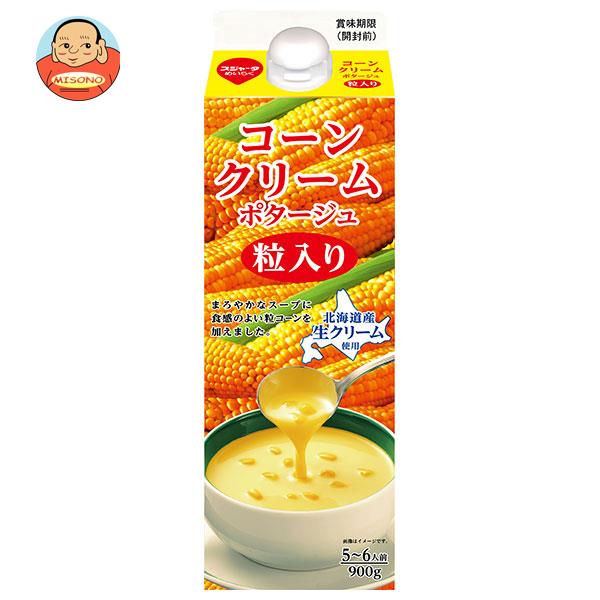 スジャータ コーンクリームポタージュ 粒入り 900g紙パック×6本入｜ 送料無料 野菜飲料 コーンスープ 紙パックのサムネイル