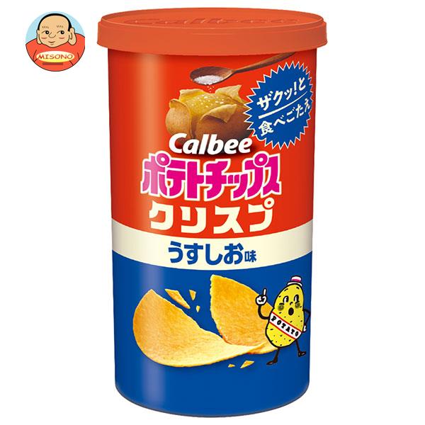 カルビー ポテトチップスクリスプ うすしお味 50g×12個入｜ 送料無料 お菓子 スナック菓子 Calbee 塩 ポテチ クリスプ 筒のサムネイル
