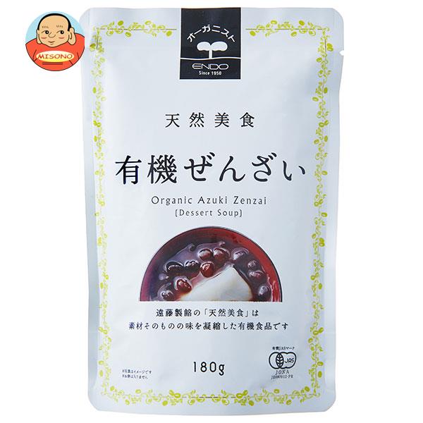 楽天飲料 食品専門店 味園サポート遠藤製餡 有機パウチ ぜんざい 180g×30個入×（2ケース）｜ 送料無料 ぜんざい 生和菓子 有機ぜんざい パウチ