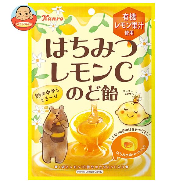 カンロ はちみつレモンCのど飴 75g×6袋入×(2ケース)｜ 送料無料 お菓子 あめ キャンディー のど飴 袋 ハチミツ れもん