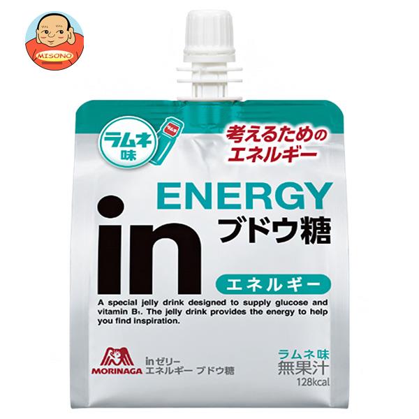 森永製菓 inゼリー エネルギー ブドウ糖 180gパウチ×30本入｜送料無料 ゼリー ゼリー飲料 ぶどう糖 ラムネ