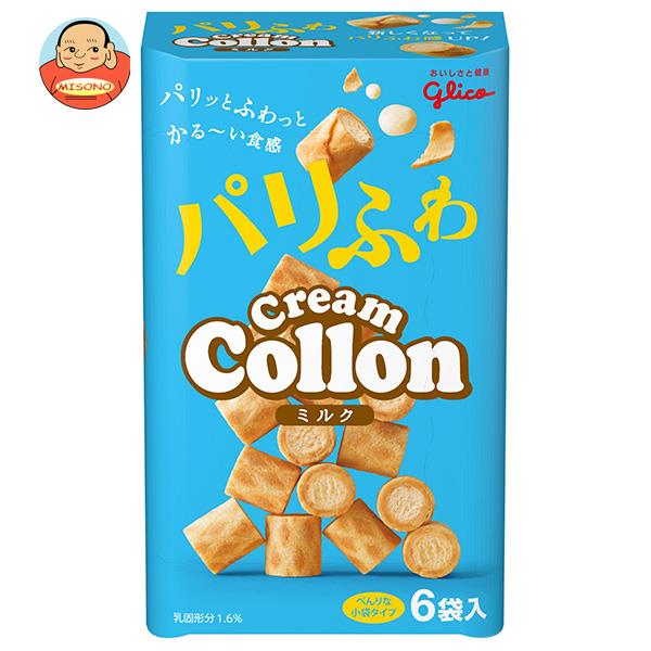 [ポイント5倍！6/11(火)1時59分まで全品対象エントリー&購入]グリコ クリームコロン あっさりミルク 6袋×5個入｜ 送料無料 お菓子 おやつ ミルククリーム Collonのサムネイル