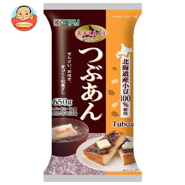 カンピー つぶあん 650g×12袋入×(2ケース)｜ 送料無料 北海道産 あずき あんこ 製菓 和菓子 材料