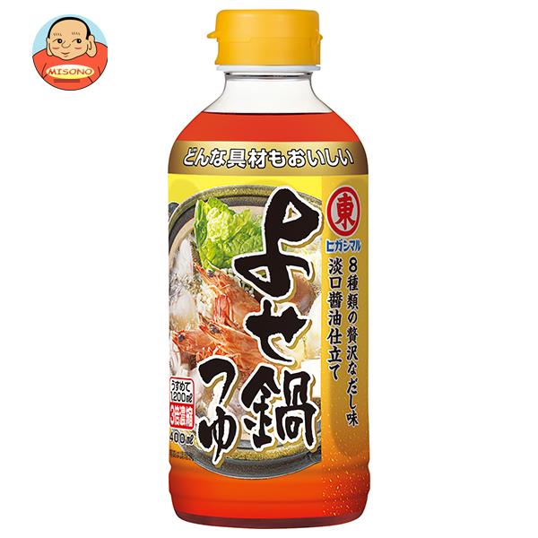 ヒガシマル醤油 よせ鍋つゆ 3倍濃縮 400mlペットボトル×12本入｜ 送料無料 一般食品 調味料 つゆ 鍋スープ