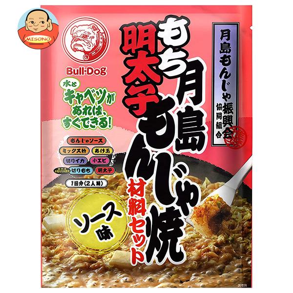 ブルドッグソース 月島もち明太子もんじゃ ソース味 106g×5袋入｜ 送料無料 ミックス粉 もんじ ...