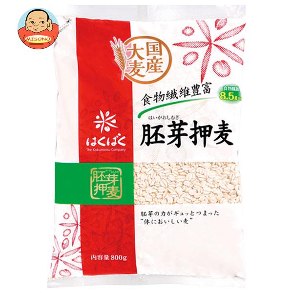 はくばく 胚芽押麦 800g×6袋入×(2ケース)｜ 送料無料 一般食品 麦 袋