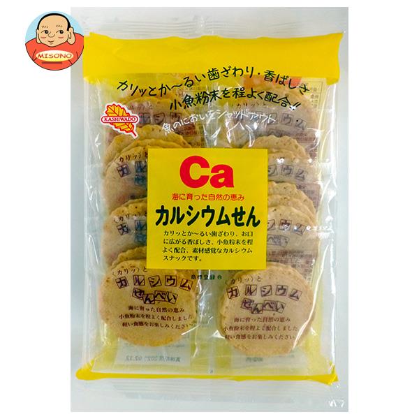 かしわ堂 カルシウムせん 24枚×12袋入| 送料無料 カルシウム せんべい カルシウム お菓子 菓子
