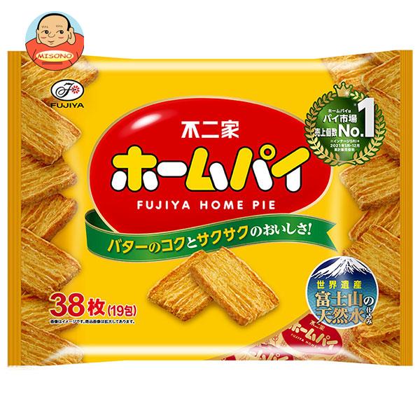 【送料無料・メーカー/問屋直送品・代引不可】不二家 ホームパイ 38枚(19包)×16袋入｜ お菓子 洋菓子 焼き菓子 パイ 袋