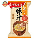 アマノフーズ フリーズドライ 旨だし 豚汁 10食×6箱入| 送料無料 一般食品 インスタント食品 味噌汁 即席