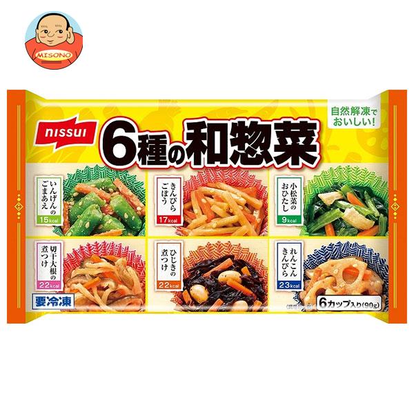 【冷凍商品】ニッスイ 6種の和惣菜 6個×14袋入｜ 送料無料 冷凍食品 惣菜 お弁当 おかず