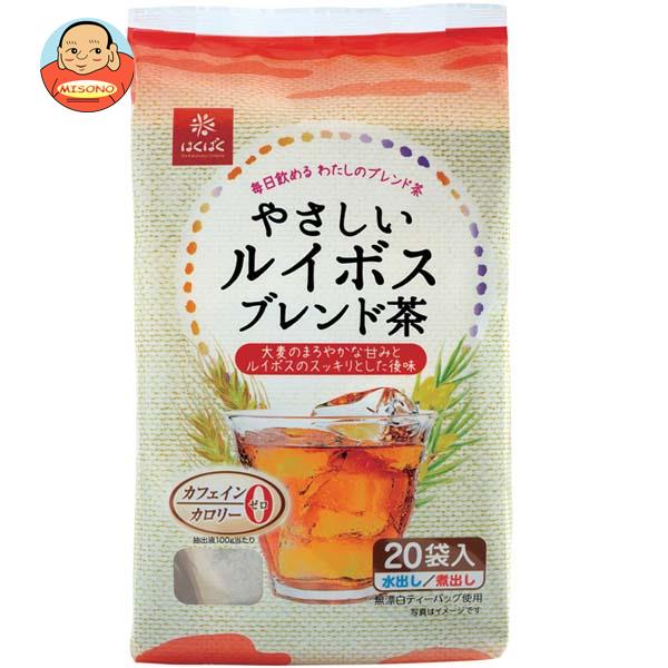 はくばく やさしいルイボスブレンド茶 160g(8g×20袋)×10袋入｜ 送料無料 むぎ茶 ティーバッグ 大麦