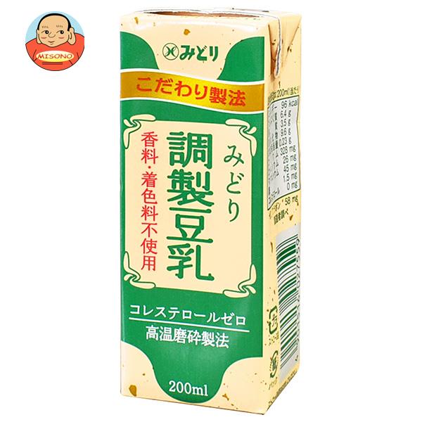 九州乳業 みどり 調製豆乳 200ml紙パック×24本入｜ 送料無料 豆乳飲料 調製豆乳 紙パック