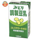 九州乳業 みどり 調製豆乳 125ml紙パック×12本入×(2ケース)| 送料無料 豆乳 乳性飲料