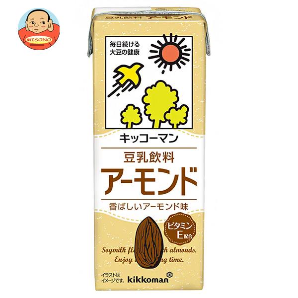 キッコーマン 豆乳飲料 アーモンド 200ml紙パック×18本入×(2ケース)｜ 送料無料 豆乳 キッコーマン アーモンド 200ml 紙パック