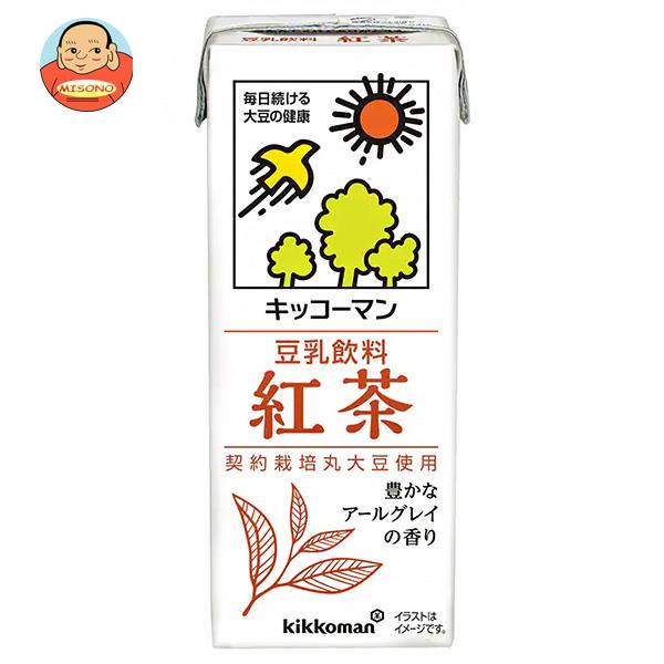 [ポイント5倍 5/16 木 1時59分まで全品対象エントリー&購入]キッコーマン 豆乳飲料 紅茶 200ml紙パック 18本入｜ 送料無料 豆乳 キッコーマン 紅茶 200ml 紙パック