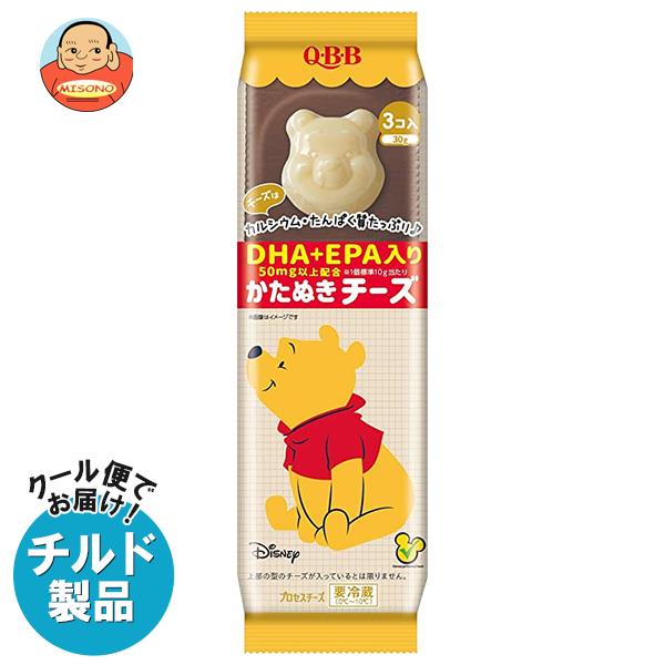 【チルド(冷蔵)商品】QBB くまのプーさんかたぬきチーズ DHA・EPA入り 30g×6袋入｜ 送料無料 チルド商品 チーズ 六甲バター 乳製品のサムネイル
