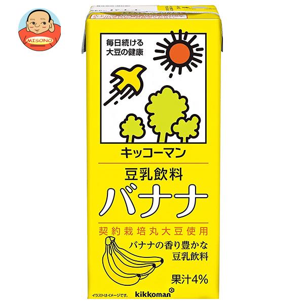 キッコーマン 豆乳飲料 バナナ 1000ml紙パック×12(6×2)本入｜ 送料無料 豆乳 キッコーマン バナナ 1l 紙パック