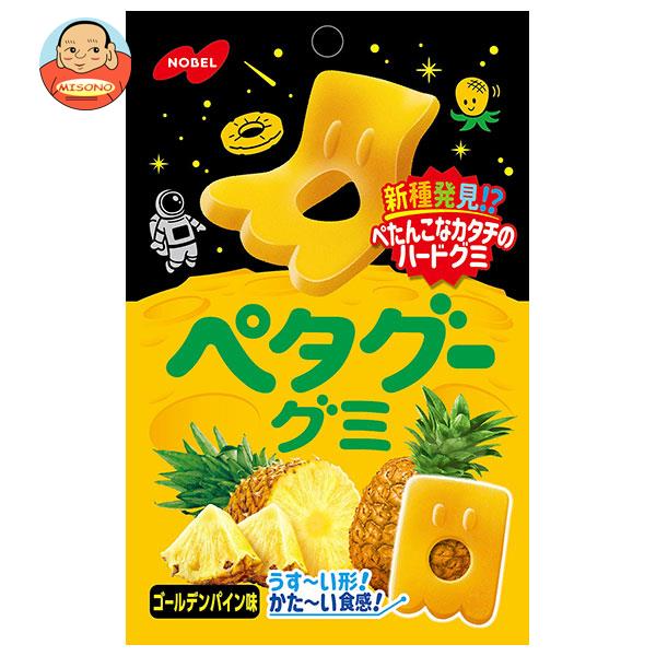 ノーベル製菓 ペタグーグミ ゴールデンパイン 50g×6袋入｜ 送料無料 お菓子 袋 グミ パイナップル パインアップルのサムネイル