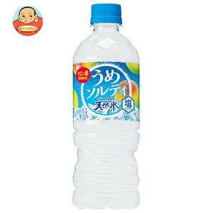 サントリー 天然水うめソルティ 540mlペットボトル×24本入｜送料無料 梅 塩 熱中症対策 冷凍兼用 氷結 PET