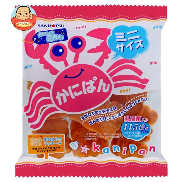 三立製菓 ミニかにぱん 80g×12袋入｜ 送料無料 一般食品 パン 菓子パンのサムネイル