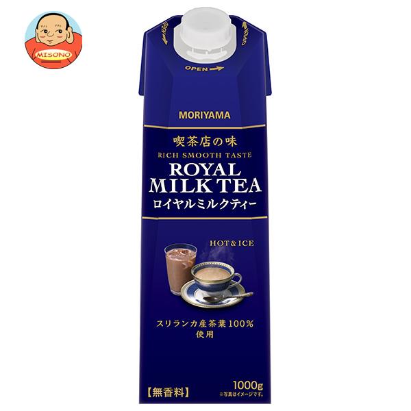 守山乳業 喫茶店の味 ロイヤルミルクティー 1000g紙パック×6本入×(2ケース)｜ 送料無料 紅茶 ミルクティー 1l 1L 紙パックのサムネイル