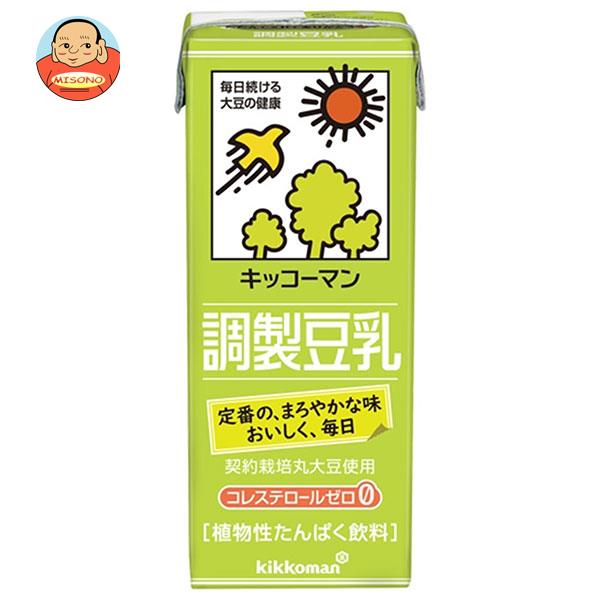 キッコーマン 調製豆乳 200ml紙パック×18本入｜ 送料無料 豆乳 キッコーマン 調整 200ml 紙パック