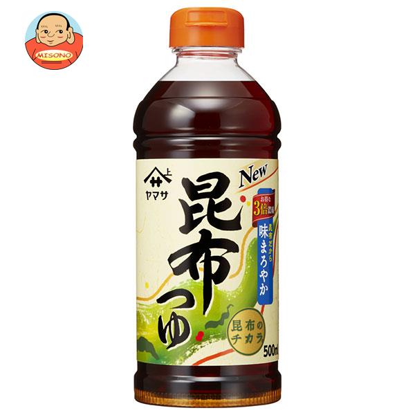 ヤマサ醤油 昆布つゆ 500mlペットボトル×12本入｜ 送料無料 一般食品 調味料 つゆ こんぶ だし