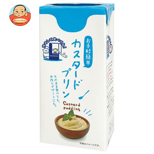 九州乳業 パックデザート カスタードプリン 1050ml紙パック×6本入｜ 送料無料 紙パック プリン カスタードのサムネイル