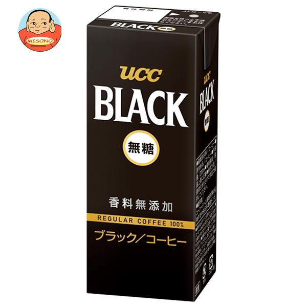 UCC BLACK(ブラック)無糖 200ml紙パック×24本入×(2ケース)｜ 送料無料 ブラック無糖 コーヒー 珈琲