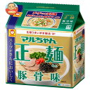 東洋水産 マルちゃん正麺 豚骨味 5食パック×6個入| 送料無料 インスタント 袋麺 とんこつラーメン
