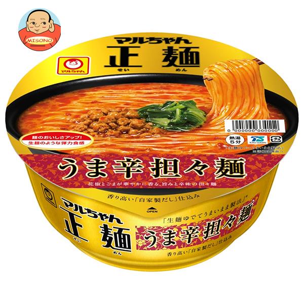 東洋水産 マルちゃん正麺 カップ うま辛担担麺 126g×12個入｜ 送料無料 インスタント カップ麺 ラーメン 坦々麺のサムネイル