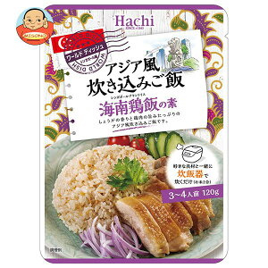 ハチ食品 ワールドディッシュ アジア風炊き込みご飯 海南鶏飯の素 120g×24袋入| 送料無料 アジア風 炊き込みご飯 海南鶏飯の素