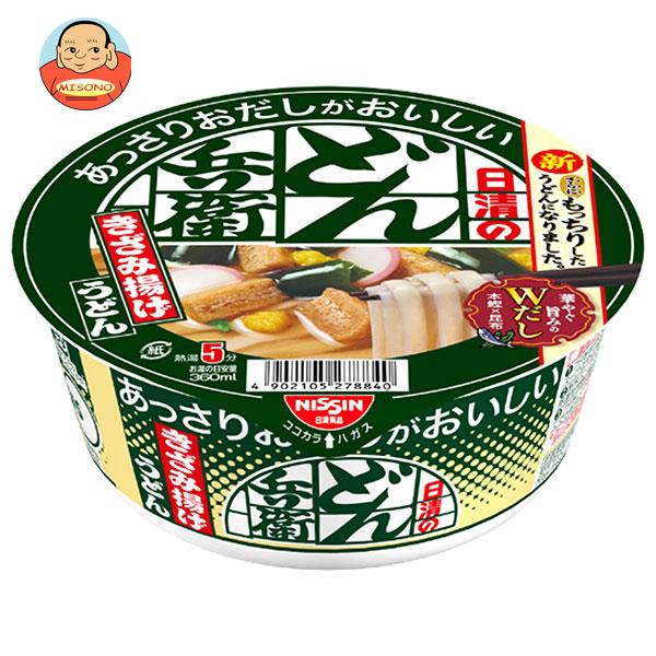 日清食品 日清のあっさりおだしがおいしいどん兵衛 きざみ揚げうどん 68g×12個入｜ 送料無料 カップ麺 インスタント麺 即席 うどんのサムネイル