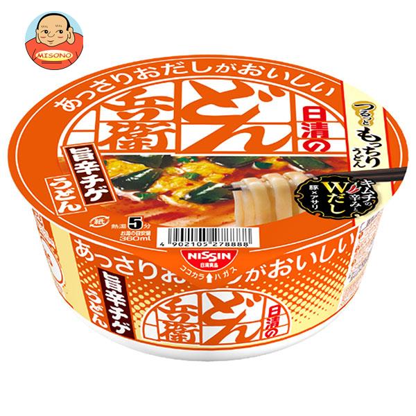 【11月21日(火)20時〜全品対象エントリー&購入でポイント5倍】日清食品 日清のあっさりおだしがおいしいどん兵衛 旨辛チゲうどん 69g×12個入｜ 送料無料 インスタント 即席 うどんのサムネイル