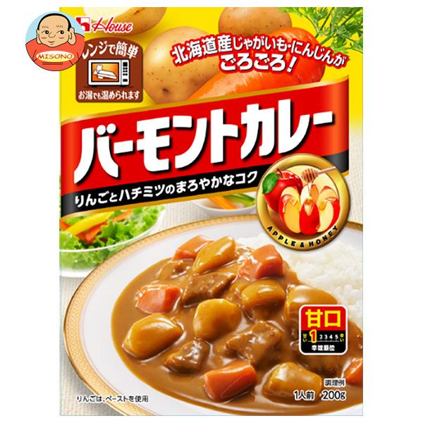 ハウス食品 バーモントカレー 甘口 200g×30個入｜ 送料無料 カレー 甘口 レトルト食品のサムネイル