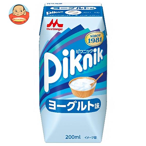 森永乳業 ピクニック ヨーグルト味(プリズマ容器) 200ml紙パック×24本入｜ 送料無料 ヨーグルト ドリンク ジュース 紙パックのサムネイル