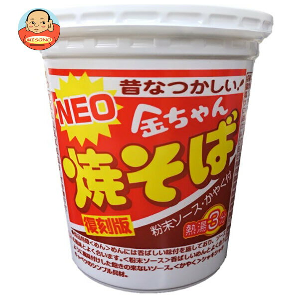 Chinese Noodles （Worcester Sauce） - 徳島製粉 NEO金ちゃん焼そば 復刻版 84g×12個入｜ 送料無料 インスタント 即席 カップ麺 焼きそば