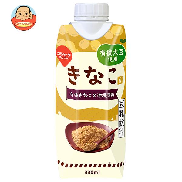 スジャータ きなこ豆乳飲料(プリズマ容器) 330ml紙パック×12本入×(2ケース)｜ 送料無料 豆乳飲料 紙パック 有機大豆のサムネイル