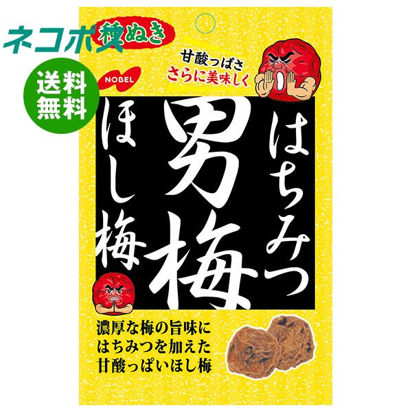 【全国送料無料】【ネコポス】ノーベル製菓 はちみつ男梅ほし梅 20g×6袋入｜ お菓子 うめ 袋 1