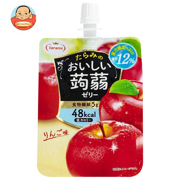 [ポイント5倍！6/27(金)1時59分まで全品対象エントリー&購入]たらみ おいしい蒟蒻ゼリー りんご味 150gパウチ×30本入×(2ケース)｜ 送料..