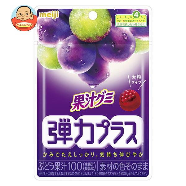 明治 果汁グミ 弾力プラスぶどう 48g×10袋入×(2ケース)｜ 送料無料 お菓子 グミ グレープ 葡萄 ブドウ