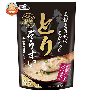 送料無料 丸善食品工業 テーブルランド 具材と旨味にこだわったとりぞうすい 250gパウチ×24袋入 ※北海道・沖縄は別途送料が必要。