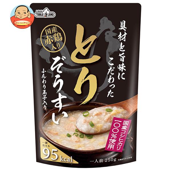 【12月11日(月)1時59分まで全品対象エントリー&購入でポイント5倍】丸善食品工業 テーブルランド 具材と旨味にこだわったとりぞうすい 250gパウチ×24(12×2)袋入×(2ケース)｜ 送料無料 一般食品 レトルト ご飯 雑炊のサムネイル