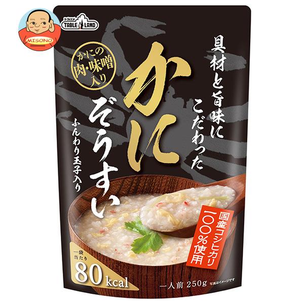 [ポイント5倍！1/16(木)1時59分まで全品対象エントリー&購入]丸善食品工業 テーブルランド 具材と旨味にこだわったかにぞうすい 250gパウチ×24(12×2)袋入｜ 送料無料 一般食品 レトルト ご飯 雑炊のサムネイル