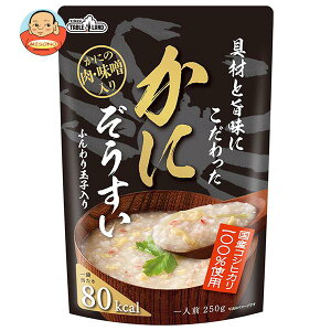 丸善食品工業 テーブルランド 具材と旨味にこだわったかにぞうすい 250gパウチ×24(12×2)袋入｜ 送料無料 一般食品 レトルト ご飯 雑炊