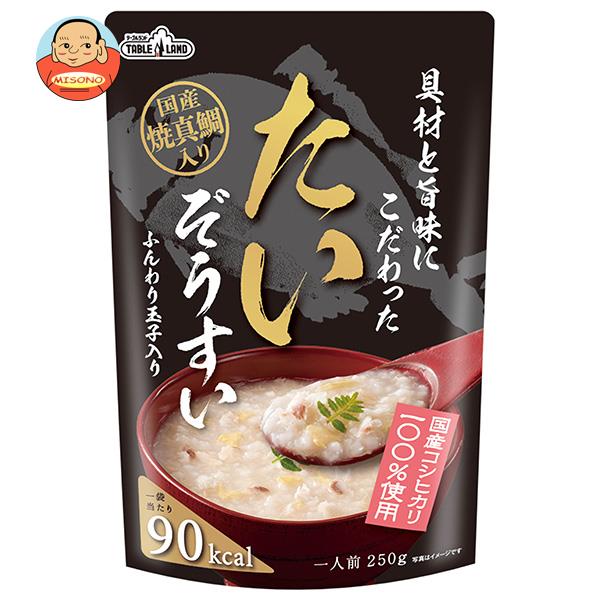 【12月11日(月)1時59分まで全品対象エントリー&購入でポイント5倍】丸善食品工業 テーブルランド 具材と旨味にこだわったたいぞうすい 250gパウチ×24(12×2)袋入×(2ケース)｜ 送料無料 一般食品 レトルト ご飯 雑炊のサムネイル