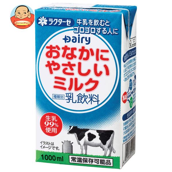 南日本酪農協同 デーリィ おなかにやさしいミルク 1L紙パック×12(6×2)本入×(2ケース)｜ 送料無料 牛乳 ..