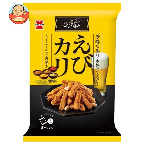 あられ 【送料無料・メーカー/問屋直送品・代引不可】岩塚製菓 THE ひとつまみ えびカリ 80g×12袋入｜ お菓子 おかき・あられ 袋 おつまみ ピーナッツ